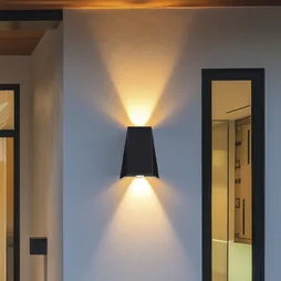 Applique extérieur solaire Balboa 110lm 3000k ip54 noir INSPIRE