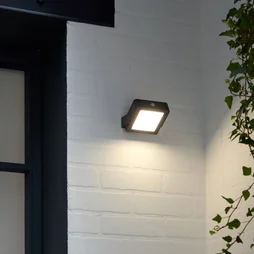 Applique extérieur solaire à détection 500lm 4000k ip54 noir