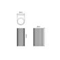 Applique extérieur plastique gu10 ip54 noir
