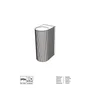 Applique extérieur plastique gu10 ip54 noir