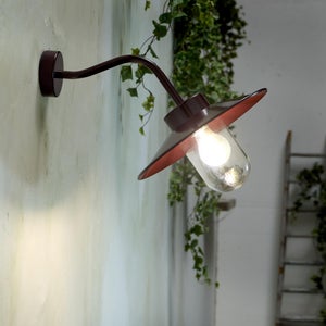 Applique extérieur Ronchin e27 bord de mer ip54 brun INSPIRE