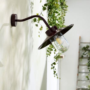 Applique extérieur Ronchin e27 bord de mer ip54 brun INSPIRE