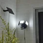 Projecteur ext solaire Bastia detection 2000lm 4000k ip54 noir Inspire