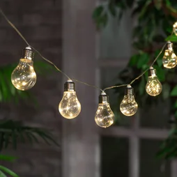 Guirlande solaire 10 ampoules 100 lumens blanc chaud, Dana INSPIRE