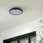 Plafonnier exterieur pono led d30cm cct ip54 noir inspire