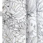Rideau tamisant, Lizon blanc noir l.135 x H.240 cm