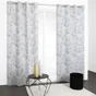 Rideau tamisant, Lizon blanc noir l.135 x H.240 cm