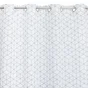 Rideau tamisant, Tesso blanc noir l.135 x H.240 cm