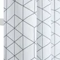 Rideau tamisant, Tesso blanc noir l.135 x H.240 cm