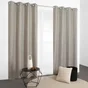 Rideau tamisant, Elyone gris l.140 x H.240 cm