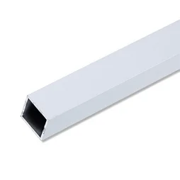 Tube Carré Aluminium Anodisé, L.1 M X L.1.5 Cm X H.1.5 Cm
