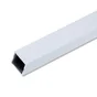 Tube Carré Aluminium Anodisé, L.1 M X L.1.5 Cm X H.1.5 Cm