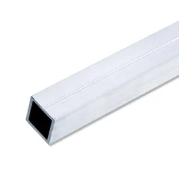 Tube Carré Aluminium Brut, L.2.5 M X L.1.95 Cm X H.1.95 Cm