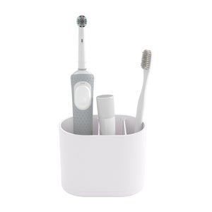 Porte-brosse à dent 3 compartiments Easy blanc SENSEA