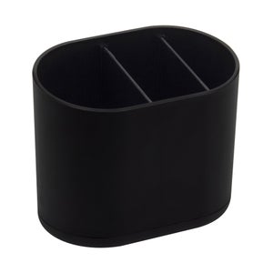 Porte-brosse à dent 3 compartiments Easy noir SENSEA