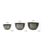 Set de 3 saladiers en inox DELINIA