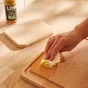 Set de 2 planches à découper en bois l.33 + l.19,5, Ep.1.5 cm