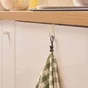 Crochet pour porte de meuble de cuisine blanc DELINIA