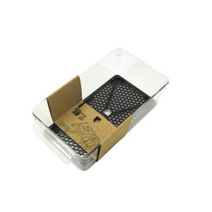 Boîte de rangement pour réfrigérateur DELINIA, transparent / gris