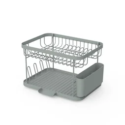 Égouttoir à vaisselle pliable DELINIA acier gris 41.5 cm
