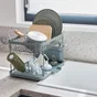 Égouttoir à vaisselle pliable DELINIA acier gris 41.5 cm