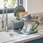 Égouttoir à vaisselle pliable DELINIA acier gris 41.5 cm