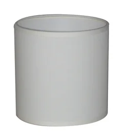 Abat-Jour Tube, 25 Cm, Toiline, Blanc-Blanc N°0 Inspire