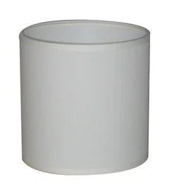Abat-Jour Tube, 30 Cm, Toiline, Blanc-Blanc N°0 COREP