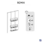 Etagere de bain / douche a suspendre / a coller chrome Remix SENSEA