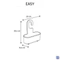 Etagere de bain / douche a suspendre noir Easy SENSEA