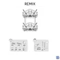Etagere de bain et douche double a visser / a coller noir Remix SENSEA