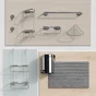 Etagere de bain / douche d'angle a visser / a coller chrome Essential SENSEA