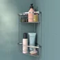 Etagere de bain / douche d'angle a visser / a coller chrome Essential SENSEA