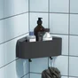 Etagere de bain / douche d'angle noir Easy SENSEA
