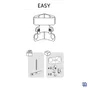 Etagere de bain / douche d'angle noir Easy SENSEA