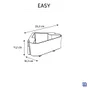 Etagere de bain / douche d'angle noir Easy SENSEA