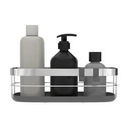 Panier de bain / douche a visser / a coller chrome Remix SENSEA