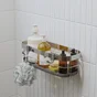 Panier de bain / douche a visser / a coller chrome Remix SENSEA