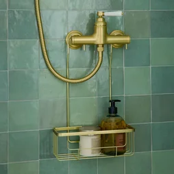 Etagere de bain / douche a suspendre or Loa SENSEA