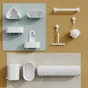 Etagere de bain / douche a suspendre blanc Easy SENSEA