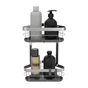 Etagere de bain / douche d'angle a visser / a coller chrome Remix SENSEA
