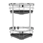 Etagere de bain / douche d'angle a visser / a coller chrome Remix SENSEA