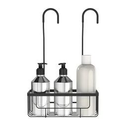 Etagere de bain / douche a suspendre noir Essential SENSEA