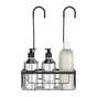 Etagere de bain / douche a suspendre noir Essential SENSEA