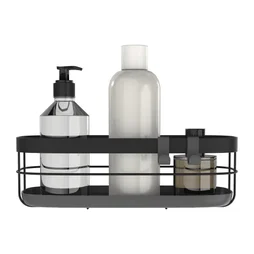 Panier de bain / douche a visser / a coller noir Remix SENSEA