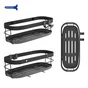 Panier de bain / douche a visser / a coller noir Remix SENSEA