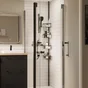 Etagère de bain / douche d'angle a poser noir Essential SENSEA