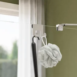 Crochet a suspendre a une surface gris / argent chrome SENSEA