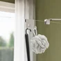 Crochet a suspendre a une surface gris / argent chrome SENSEA