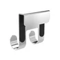 Crochet a suspendre a une surface gris / argent chrome SENSEA